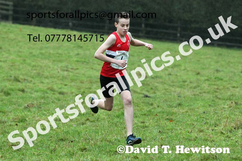 Boys under-13s, NECAA Junior Cross Country Relays, Thornley Farm, Peterlee, Saturday, December 12th. Photo: David T. Hewitson/Sports for All Pics